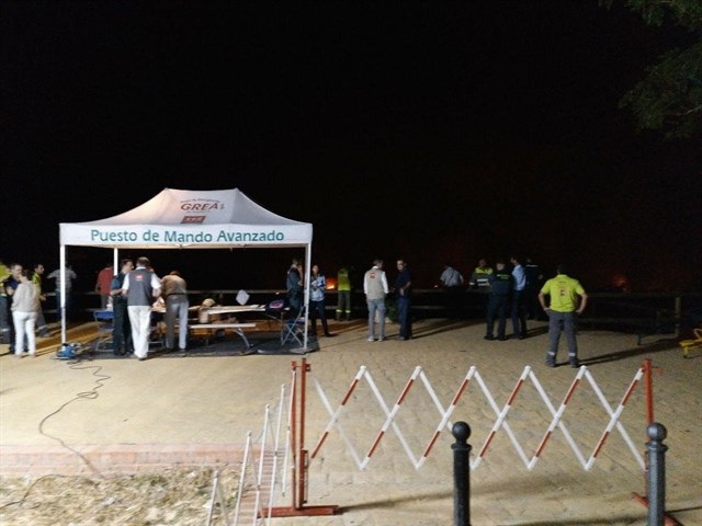 La UME se suma a la extinción del incendio de Riotinto