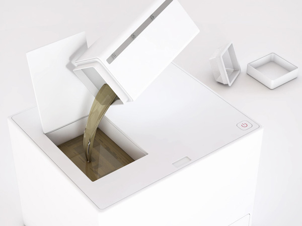 Fábrica de jabón casera con aceite usado