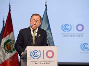 U.N. chief hails results of C.O.P. 20