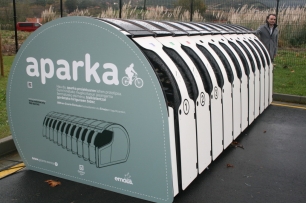 Revolucionario aparcamiento para bicicletas