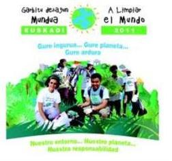 Tres mil voluntarios han participado en la campaña "Garbitu dezagun mundua - A limpiar el mundo"