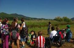 Más de 40 escolares inician itinerarios guiados en el Centro de Biodiversidad de Euskadi para conocer la afección de la especie Baccharis Halimifolia