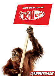 Greenpeace exige en la asamblea general de Nestlé el fin de la destrucción de las selvas de Indonesia