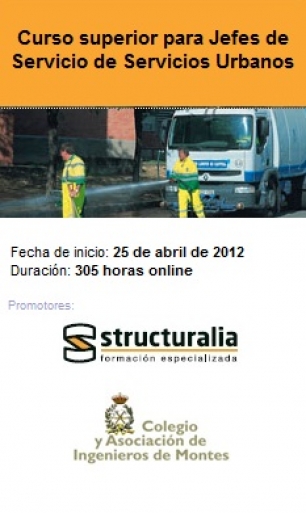 Curso superior para Jefes de Servicio de Servicios Urbanos