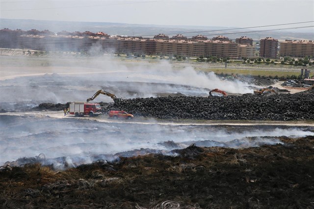 La UE investigó de oficio el cementerio de neumáticos de Seseña antes del fuego