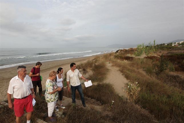 Planifican los trabajos de recuperación y protección de las dunas de Marbella
