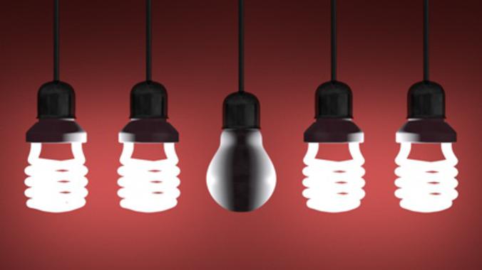 Las bombillas eficientes también sufren variaciones de luminosidad por la red