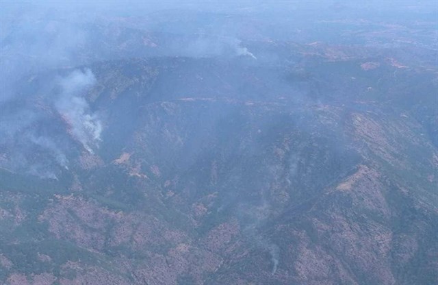 Preocupación por el incendio en Jerte