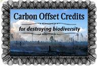 ¡No a los Créditos de Carbono para destruir la biodiversidad!