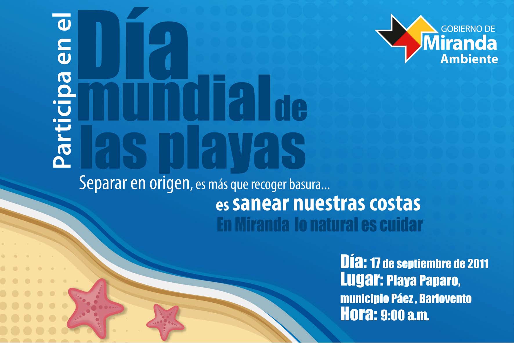 Ambiente Miranda Celebra Día Mundial de las Playas en Barlovento