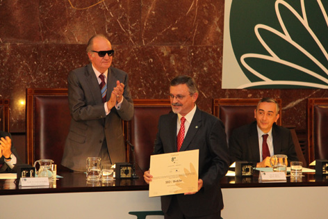 Eduardo de Juana dedica un emotivo discurso a la trayectoria de SEO/BirdLife y al trabajo e implicación de todos los que forman y apoyan a la organización