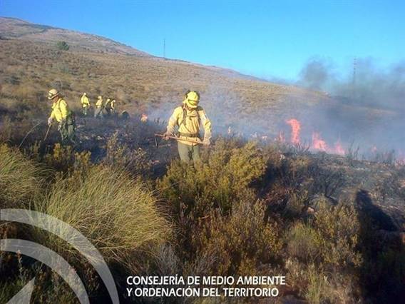 Fin del incendio forestal de Lanjarón (Granada)