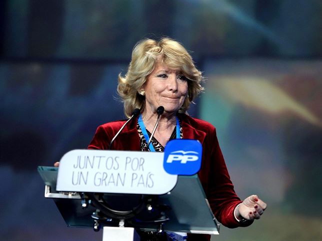 Esperanza Aguirre contra la tala de árboles