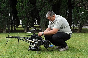 Aragón incorpora helicópteros no tripulados contra los incendios