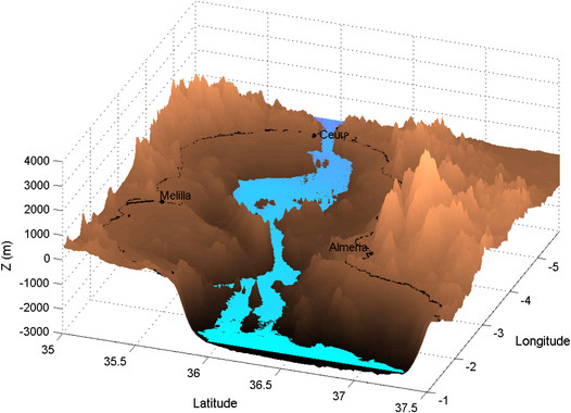 Hace seis millones de años el mar Mediterráneo quedó aislado y por evaporación se secó casi por completo
