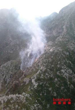 Activos los incendios forestales de Tivissa y Tivenys