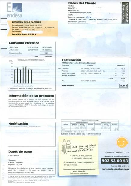 Las eléctricas trasladan a la factura ‘íntegramente’ la subida fiscal