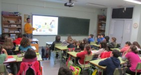 La campaña del reciclaje de SOGAMA con escolares de Santiago de Compostela