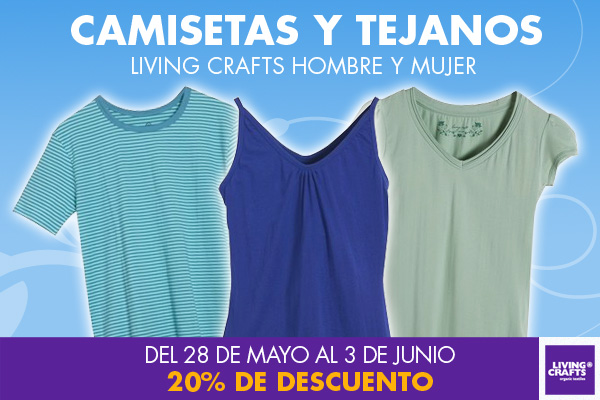 Camisetas y tejanos de algodón orgánico