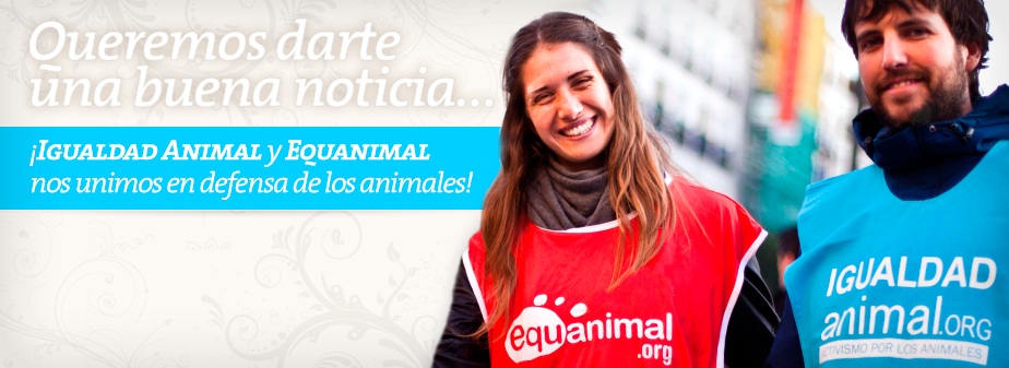 Igualdad Animal y Equanimal se unen para defender a los animales