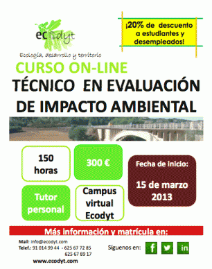 ECODYT te propone un excelente Curso online de Técnico de Evaluación de Impacto Ambiental