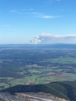 El incendio de Vall-llobrega (Girona) ‘controlado’