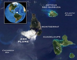 Alerta en el Caribe por gases contaminantes producidos por erupción volcánica
