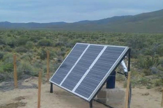 Comenzaron a instalar bombas solares en Paso de Indios