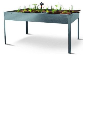 Mesa de cultivo galvanizada
