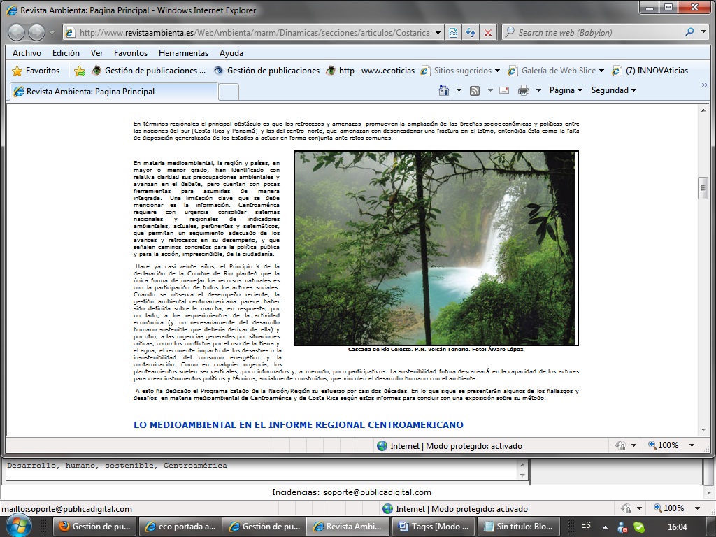 Desarrollo humano sostenible en Centroamérica