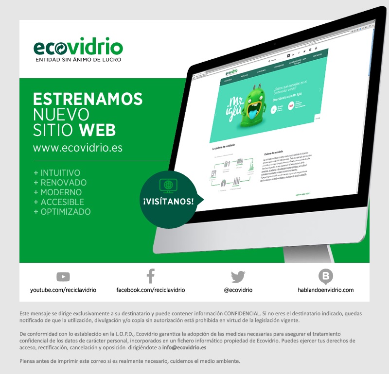 Has visto la nueva web de Ecovidrio