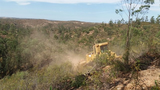 El incendio forestal de El Granado (Huelva)