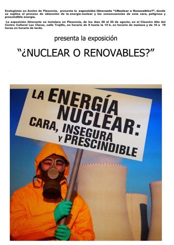 Extremadura. Una exposición en contra de la energía nuclear llega a Plasencia (Cáceres)