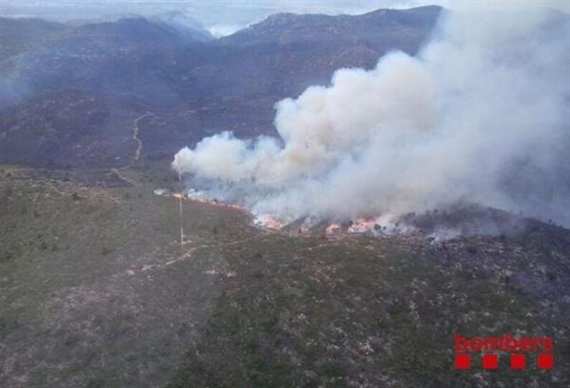 Controlado el incendio forestal de Tivissa