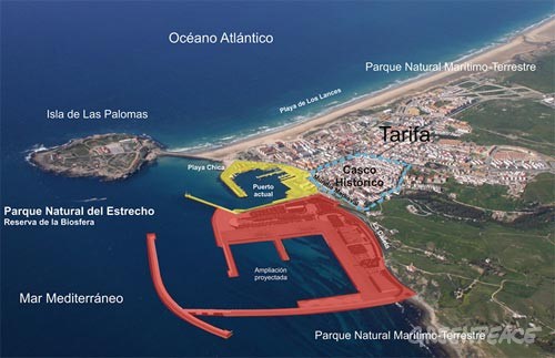 MARM ve un "riesgo importante" para el Parque Natural del Estrecho la ampliación del puerto de Tarifa