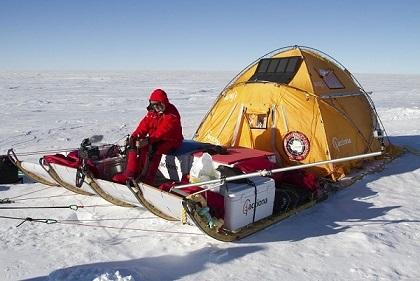 Un trineo eólico para cruzar Groenlandia