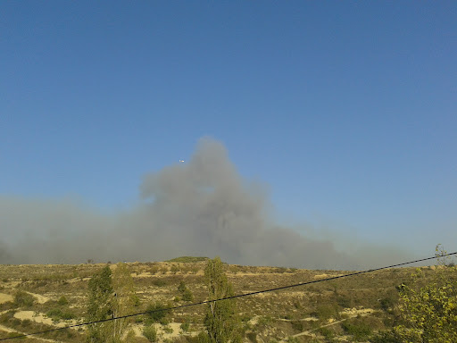 El Gobierno de Navarra espera que el incendio de Aras quede controlado a lo largo de la jornada