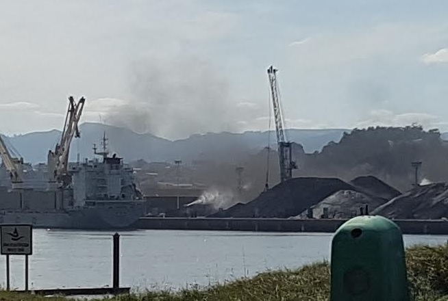 Mas nubes en el Puerto de Aviles