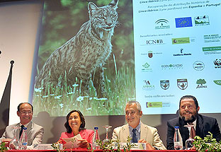 José Antonio Griñán subraya que la recuperación de especies en peligro como el lince es "estratégica" para un "futuro sostenible"