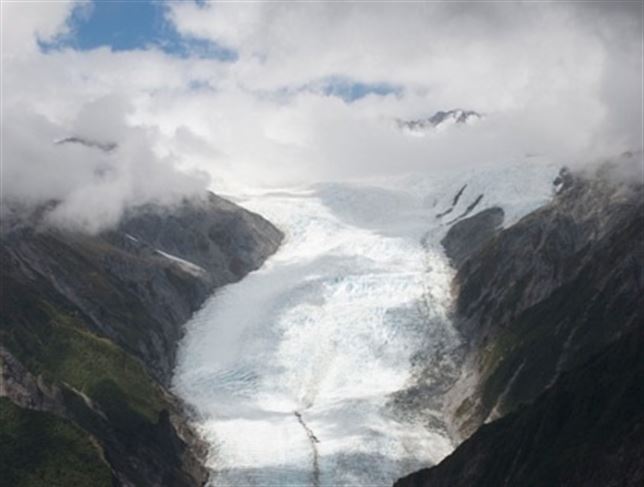 Un glaciar cartografiado muestra la erosión sufrida a causa del calentamiento global