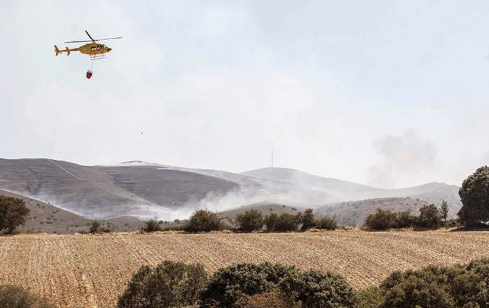 Controlado el incendio forestal del Moncayo tras calcinar 3.500 hectáreas