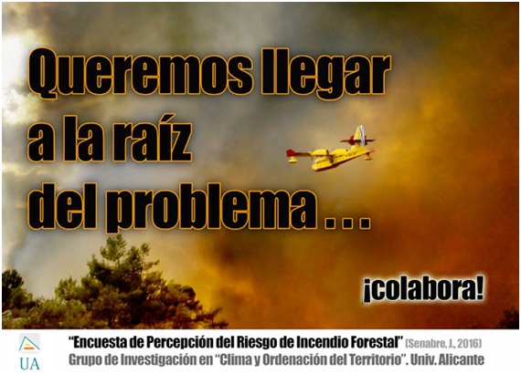 Colabora participando en esta encuesta para prevenir incendios forestales