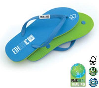 Chancla comercio justo Athetic -43 Azul/Verde