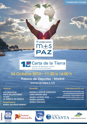 Madrid celebra el V Contigo Somos + Paz y el 10º aniversario de la Carta de la Tierra