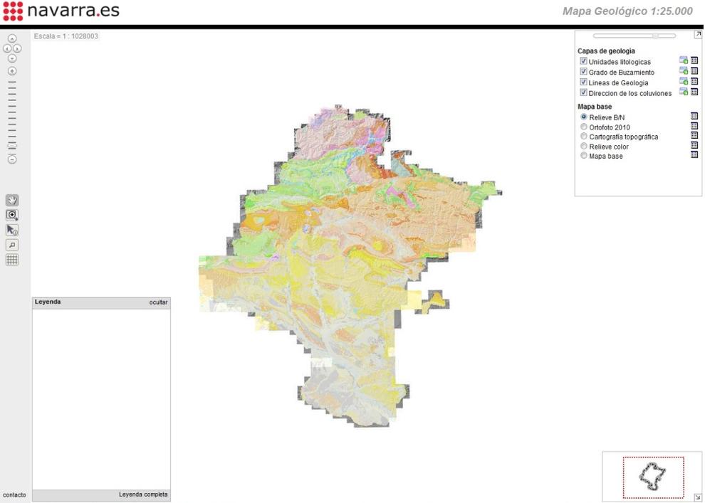 Navarra mejora su página web de cartografía geológica