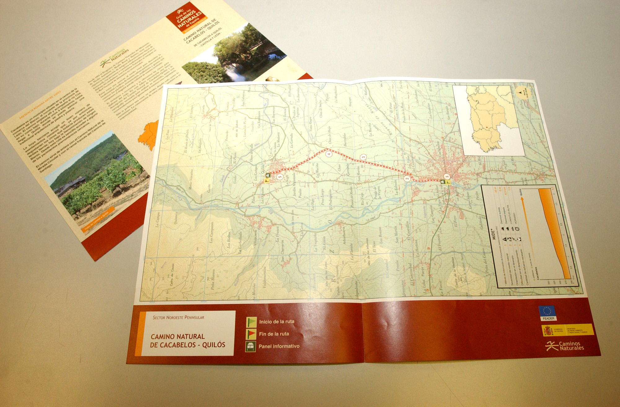 El Camino Natural de Cacabelos-Quilós muestra la riqueza paisajística de la comarca del Bierzo en León