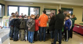 Escolares del colegio Virxe da Saleta de San Cristovo de Cea