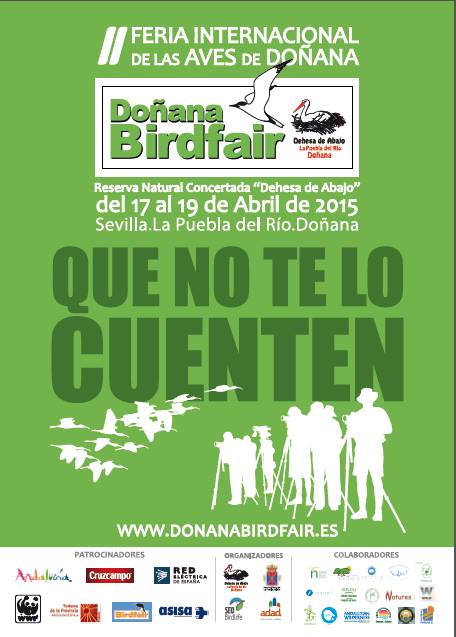 La comarca Aljarafe-Doñana acoge del 17 al 19 de abril una nueva edición de la Doñana BirdFair