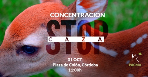 PACMA convoca una concentración contra la feria de caza organizada por la Diputación de Córdoba