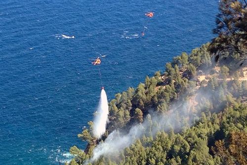 El fuego de Andratx baja a nivel 1 de alerta
